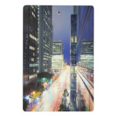 Uitzicht van de gebouwen van het financiële distri mini klembord (Achterkant)