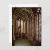 Uitzicht van de gekleurde ruiten briefkaart (Voorkant / Achterkant)