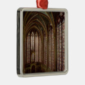 Uitzicht van de gekleurde ruiten metalen ornament (Rechts)