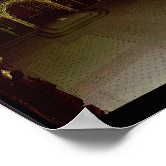 Uitzicht van de gekleurde ruiten poster (Hoek)