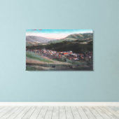 Uitzicht van de gemeente Culdesac, ID Canvas Afdruk (Insitu (Houten vloer))