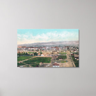 Uitzicht van de gemeente Pocatello, ID Canvas Afdruk