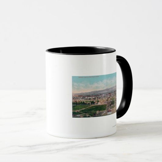 Uitzicht van de gemeente Pocatello, ID Mok (Voorkant rechts)