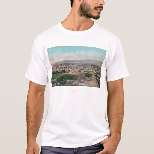 Uitzicht van de gemeente Pocatello, ID T-shirt (Voorkant)