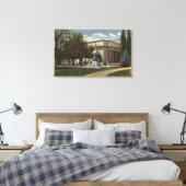 Uitzicht van de gemeenteraad van Auditorium Canvas Afdruk (Insitu (Slaapkamer))