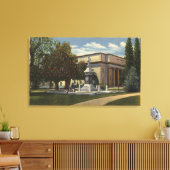 Uitzicht van de gemeenteraad van Auditorium Canvas Afdruk (Insitu (Woonkamer))