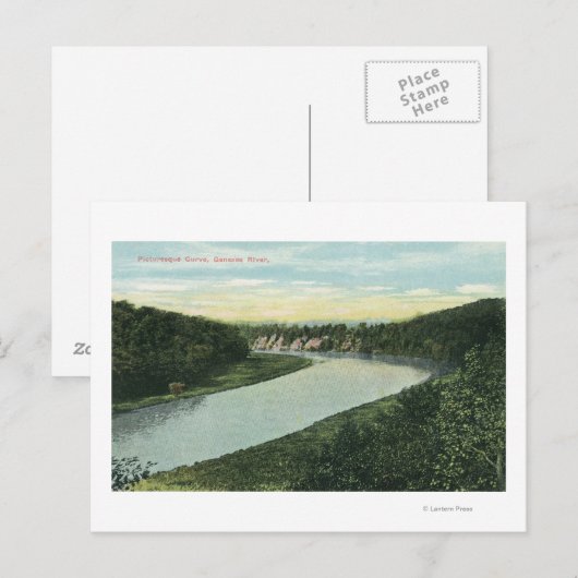 Uitzicht van de Genesee Briefkaart (Voorkant / Achterkant)