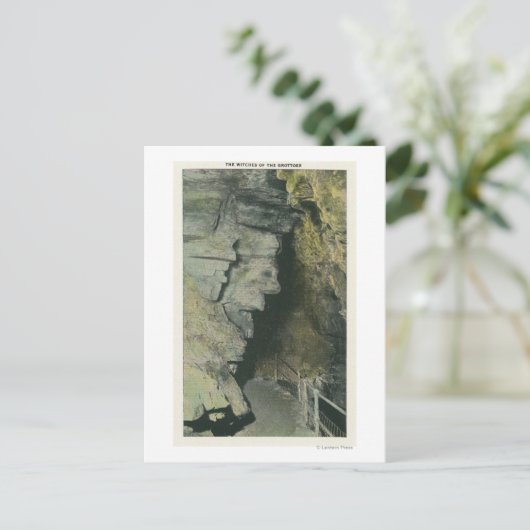 Uitzicht van de getuigen van de Grotto's Briefkaart (Staand voorkant)