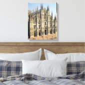 Uitzicht van de gevel, begonnen 1386 canvas afdruk (Insitu (Slaapkamer))