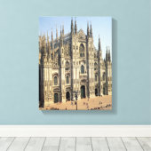 Uitzicht van de gevel, begonnen 1386 canvas afdruk (Insitu (Houten vloer))