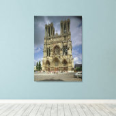 Uitzicht van de gevel in het westen canvas afdruk (Insitu (Houten vloer))