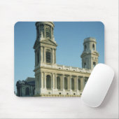 Uitzicht van de gevel van de kerk muismat (Met muis)