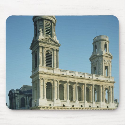 Uitzicht van de gevel van de kerk muismat (Voorkant)