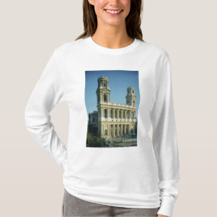 Uitzicht van de gevel van de kerk t-shirt