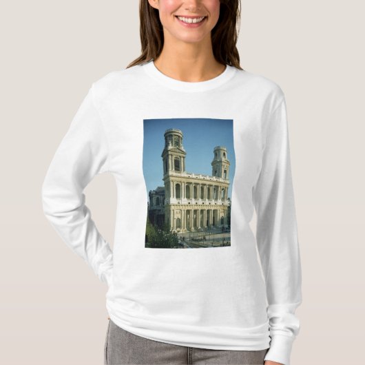 Uitzicht van de gevel van de kerk t-shirt (Voorkant)