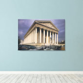 Uitzicht van de gevel van La Madeleine Canvas Afdruk (Insitu (Houten vloer))