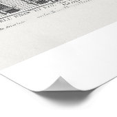 Uitzicht van de gevel van Palazzo Chigi, Rome, aan Poster (Hoek)