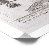 Uitzicht van de gevel van Palazzo Senatorio in Pia Poster (Hoek)