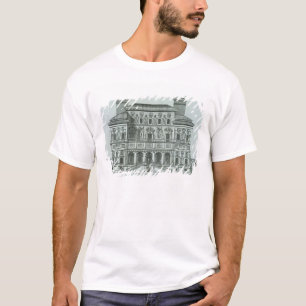 Uitzicht van de gevel van Villa Borghese, Rome (en T-shirt