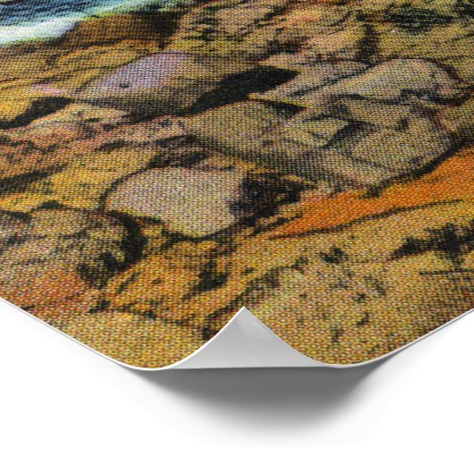 Uitzicht van de Gevist Boats van de strandloper va Poster (Hoek)