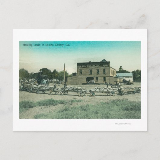 Uitzicht van de gierst naar de Mill Briefkaart (Voorkant)