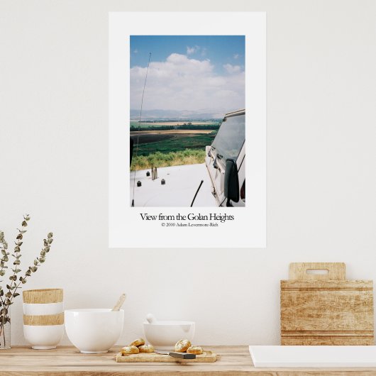 Uitzicht van de Golanhoogten Poster (Keuken)