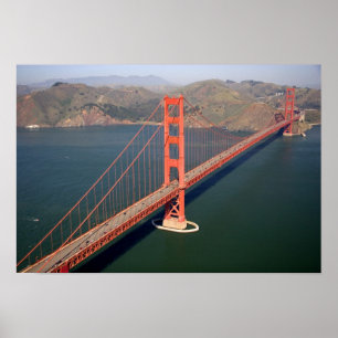 Uitzicht van de Golden Gate Bridge in de 2 Poster