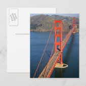Uitzicht van de Golden Gate Bridge in de lucht Briefkaart (Voorkant / Achterkant)