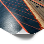 Uitzicht van de Golden Gate Bridge in de lucht Foto Afdruk (Hoek)