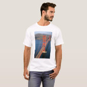 Uitzicht van de Golden Gate Bridge in de lucht T-shirt (Voorkant volledig)