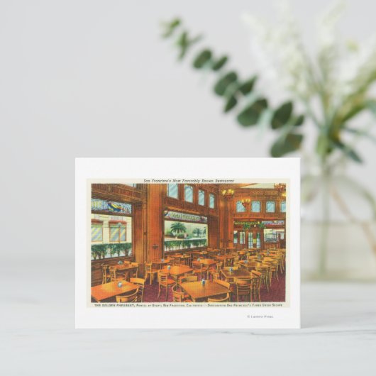 Uitzicht van de Golden Pheasant Briefkaart (Staand voorkant)