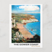 Uitzicht van de Gower-kust, zuidwales Briefkaart (Voorkant)