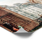 Uitzicht van de graanmarkt poster (Hoek)