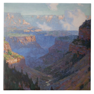 Uitzicht van de Grand Canyon (door E.H. Potthast) Tegeltje
