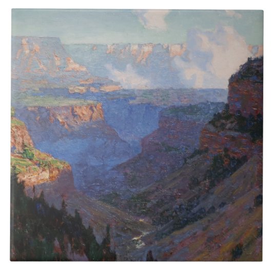Uitzicht van de Grand Canyon (door E.H. Potthast) Tegeltje (Voorkant)