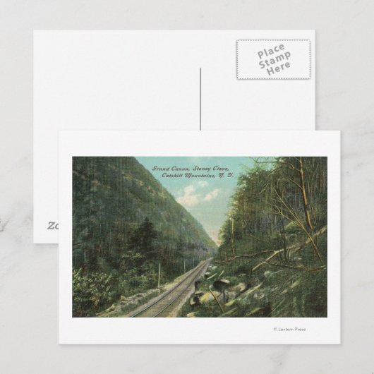 Uitzicht van de Grand Canyon en Stoney Clove Briefkaart (Voorkant / Achterkant)