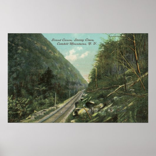 Uitzicht van de Grand Canyon en Stoney Clove Poster (Voorkant)