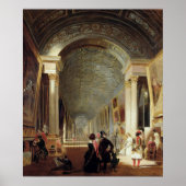 Uitzicht van de Grande Galerie van het Louvre, 184 Poster (Voorkant)
