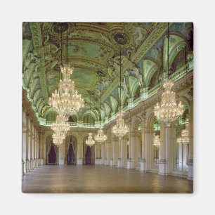 Uitzicht van de Grande Salle des Fetes na 1871 Magneet