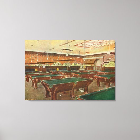 Uitzicht van de Graney Pool Hall Canvas Afdruk (Voorkant)