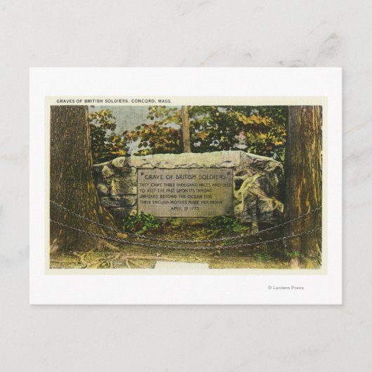 Uitzicht van de Grave van de Britse soldaten Briefkaart (Voorkant)