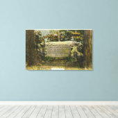 Uitzicht van de Grave van de Britse soldaten Canvas Afdruk (Insitu (Houten vloer))