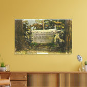 Uitzicht van de Grave van de Britse soldaten Canvas Afdruk (Insitu (Woonkamer))