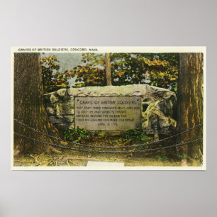 Uitzicht van de Grave van de Britse soldaten Poster