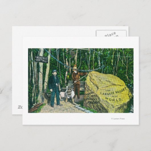 Uitzicht van de grootste goudhong ter wereld briefkaart (Voorkant / Achterkant)