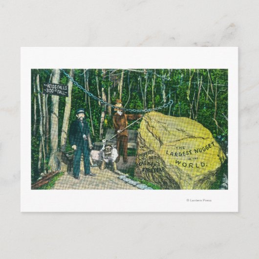 Uitzicht van de grootste goudhong ter wereld briefkaart (Voorkant)