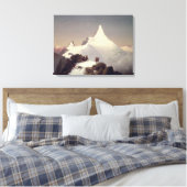Uitzicht van de Grossglockner-berg Canvas Afdruk (Insitu (Slaapkamer))