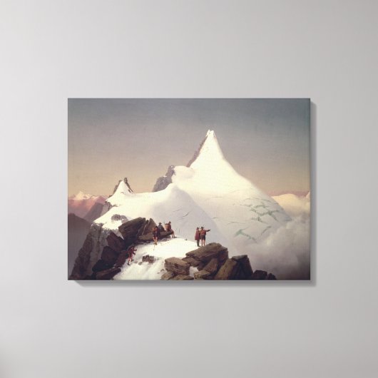 Uitzicht van de Grossglockner-berg Canvas Afdruk (Voorkant)