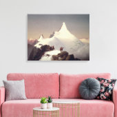 Uitzicht van de Grossglockner-berg Canvas Afdruk (Insitu (Woonkamer))