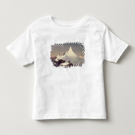 Uitzicht van de Grossglockner-berg Kinder Shirts (Voorkant)
